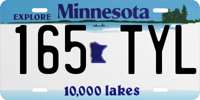 MN license plate 165TYL