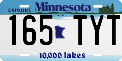 MN license plate 165TYT