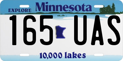 MN license plate 165UAS
