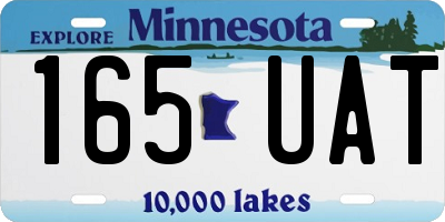 MN license plate 165UAT