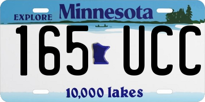MN license plate 165UCC