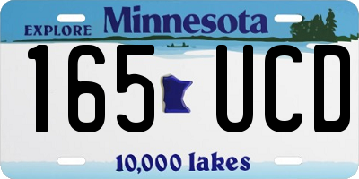 MN license plate 165UCD