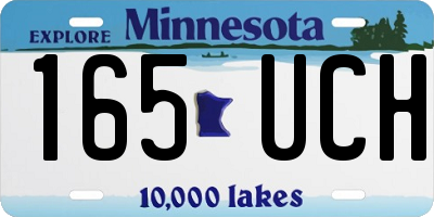 MN license plate 165UCH