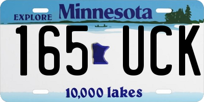 MN license plate 165UCK