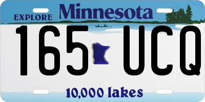 MN license plate 165UCQ