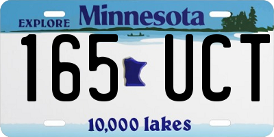 MN license plate 165UCT