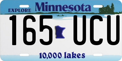 MN license plate 165UCU