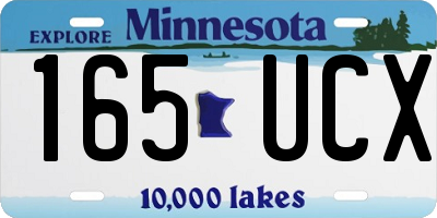 MN license plate 165UCX