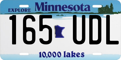 MN license plate 165UDL