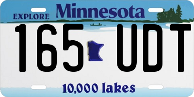 MN license plate 165UDT