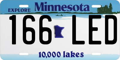 MN license plate 166LED