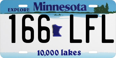 MN license plate 166LFL