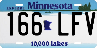 MN license plate 166LFV