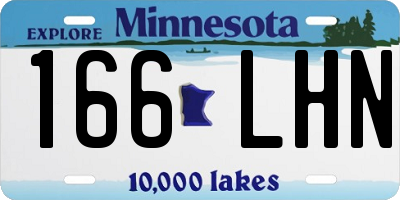 MN license plate 166LHN