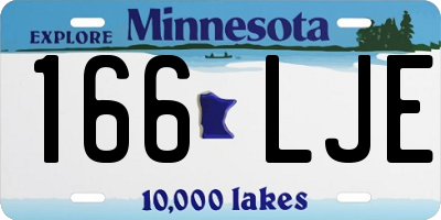 MN license plate 166LJE