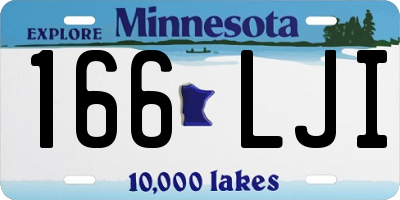 MN license plate 166LJI