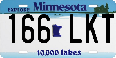 MN license plate 166LKT