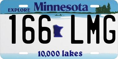 MN license plate 166LMG