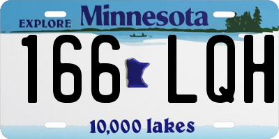 MN license plate 166LQH