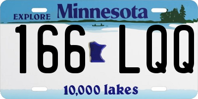 MN license plate 166LQQ