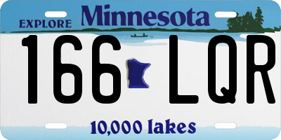 MN license plate 166LQR
