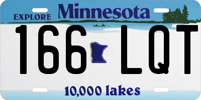MN license plate 166LQT