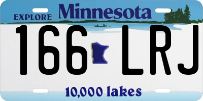 MN license plate 166LRJ