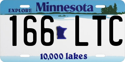 MN license plate 166LTC