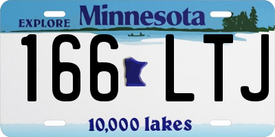 MN license plate 166LTJ