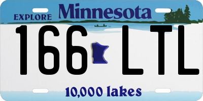MN license plate 166LTL