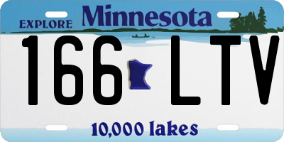 MN license plate 166LTV