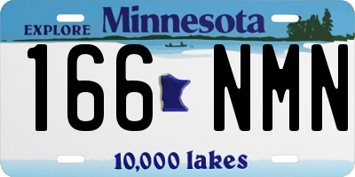 MN license plate 166NMN