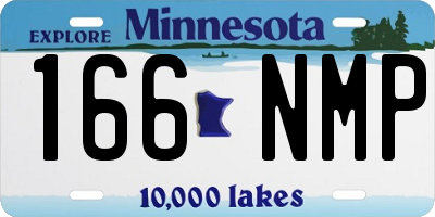 MN license plate 166NMP