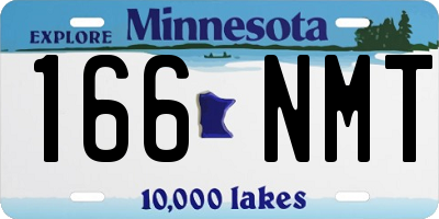 MN license plate 166NMT