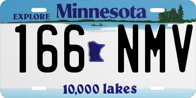 MN license plate 166NMV
