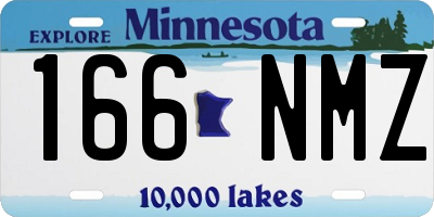MN license plate 166NMZ