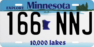 MN license plate 166NNJ