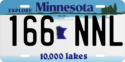 MN license plate 166NNL