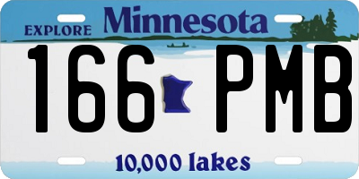 MN license plate 166PMB