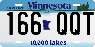 MN license plate 166QQT