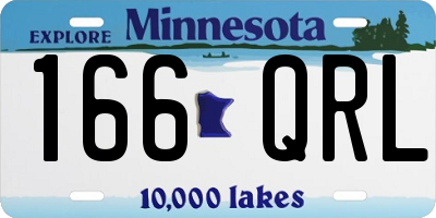 MN license plate 166QRL