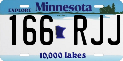 MN license plate 166RJJ
