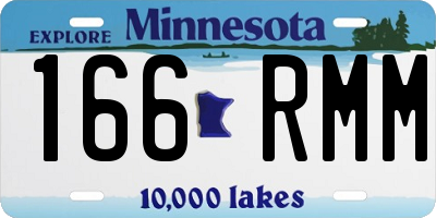 MN license plate 166RMM