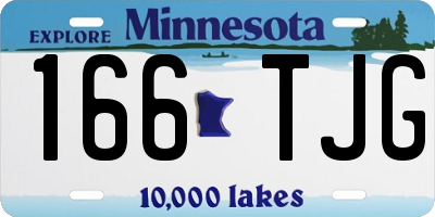 MN license plate 166TJG