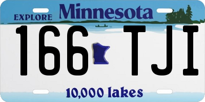 MN license plate 166TJI
