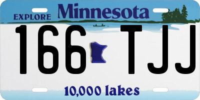 MN license plate 166TJJ