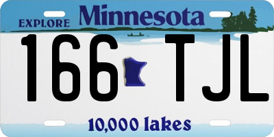MN license plate 166TJL