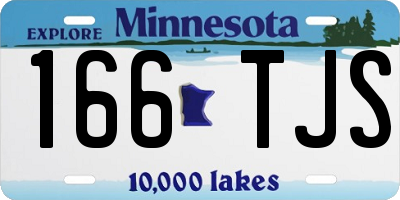 MN license plate 166TJS