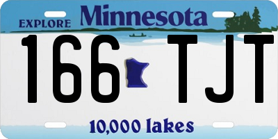 MN license plate 166TJT
