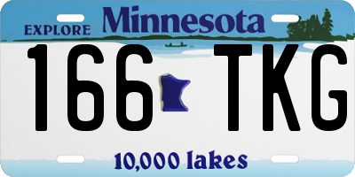 MN license plate 166TKG